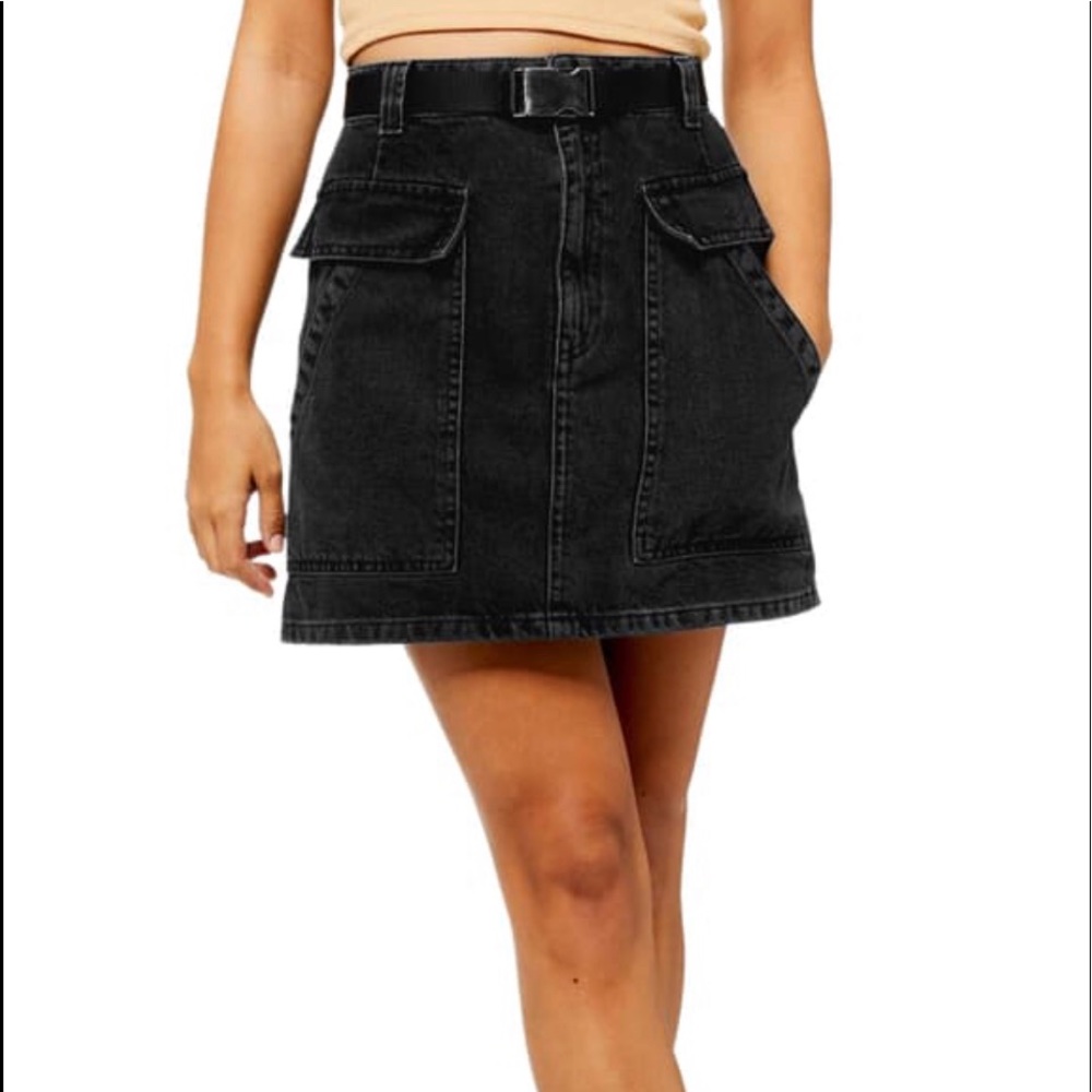 NWT Topshop Denim utility skirt